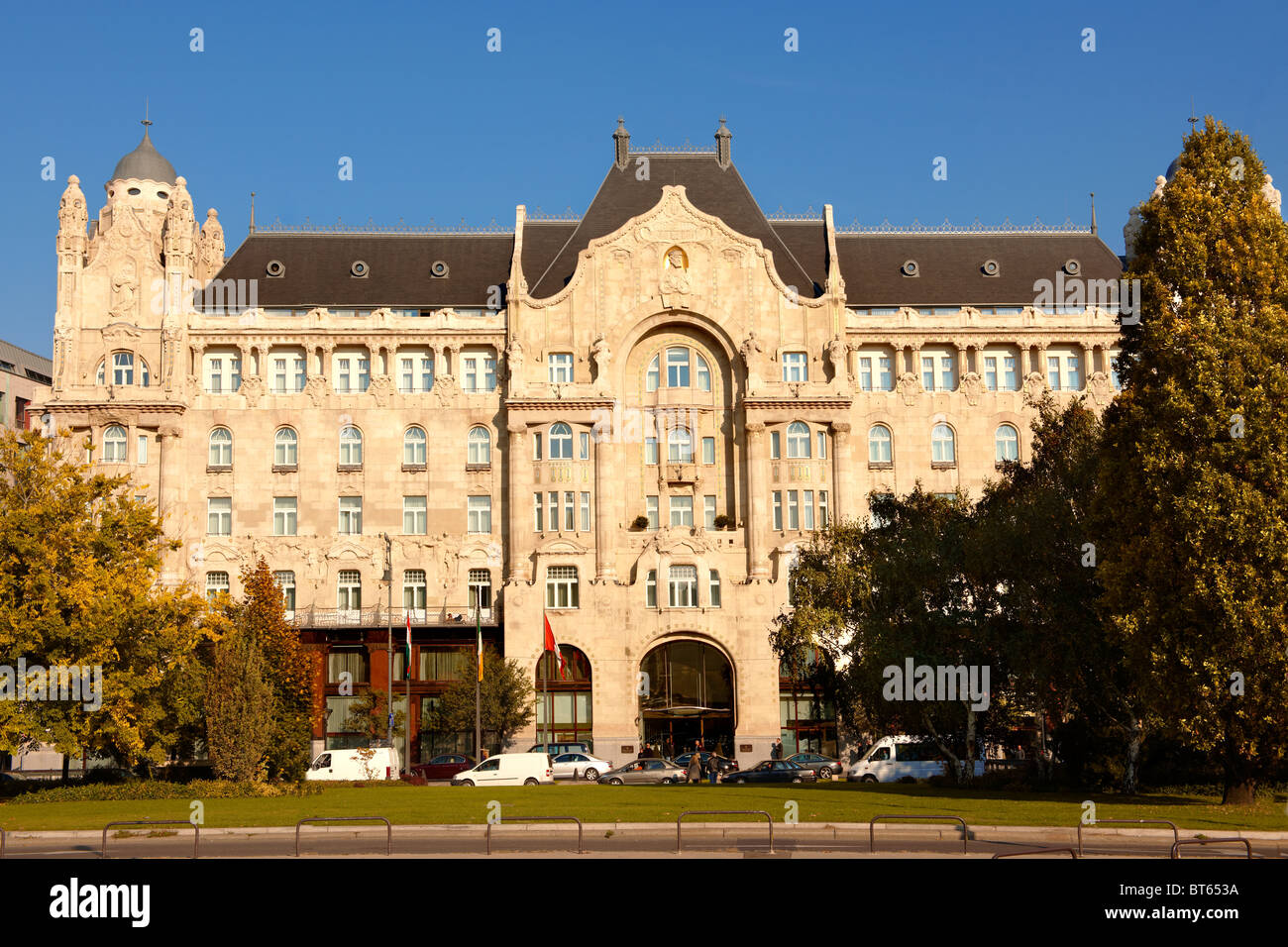 Four Seasons Hotel in der Kunst Nouveau Gresham Palast, Budapest, Ungarn Stockfoto