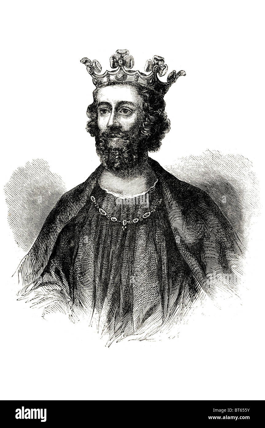 König Edward II 2. britischen Monarchen 25 April 1284-1327 CaernarfoKing von England 1307 abgesetzten Isabella 1327. sechste Plantagene Stockfoto