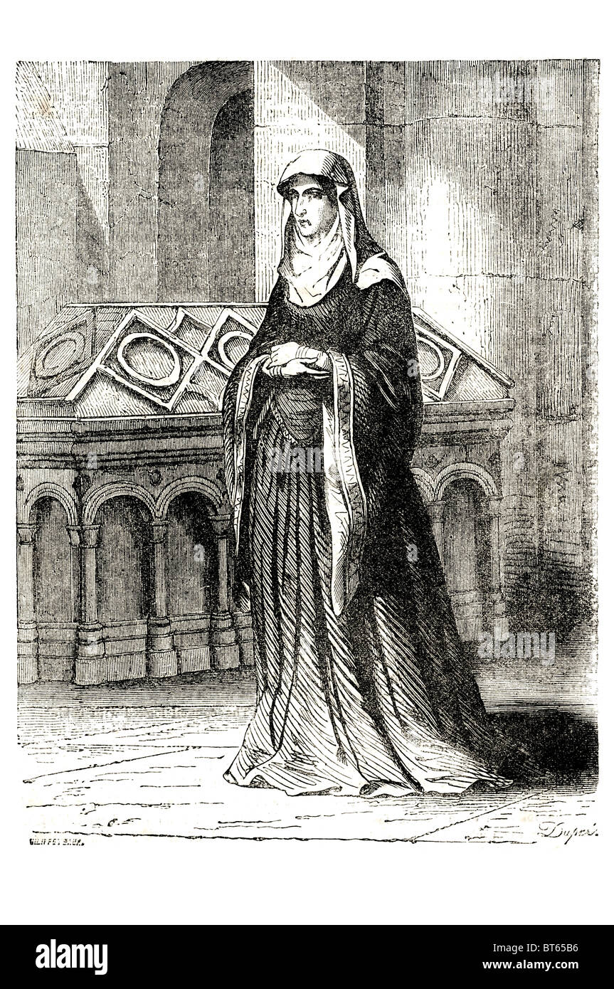 Matilda von Schottland. 1080 – 1 Mai 1118 Edith, geboren Erstfrau Queen Consort Heinrich i. von England.king Matilda rund 10 geboren Stockfoto