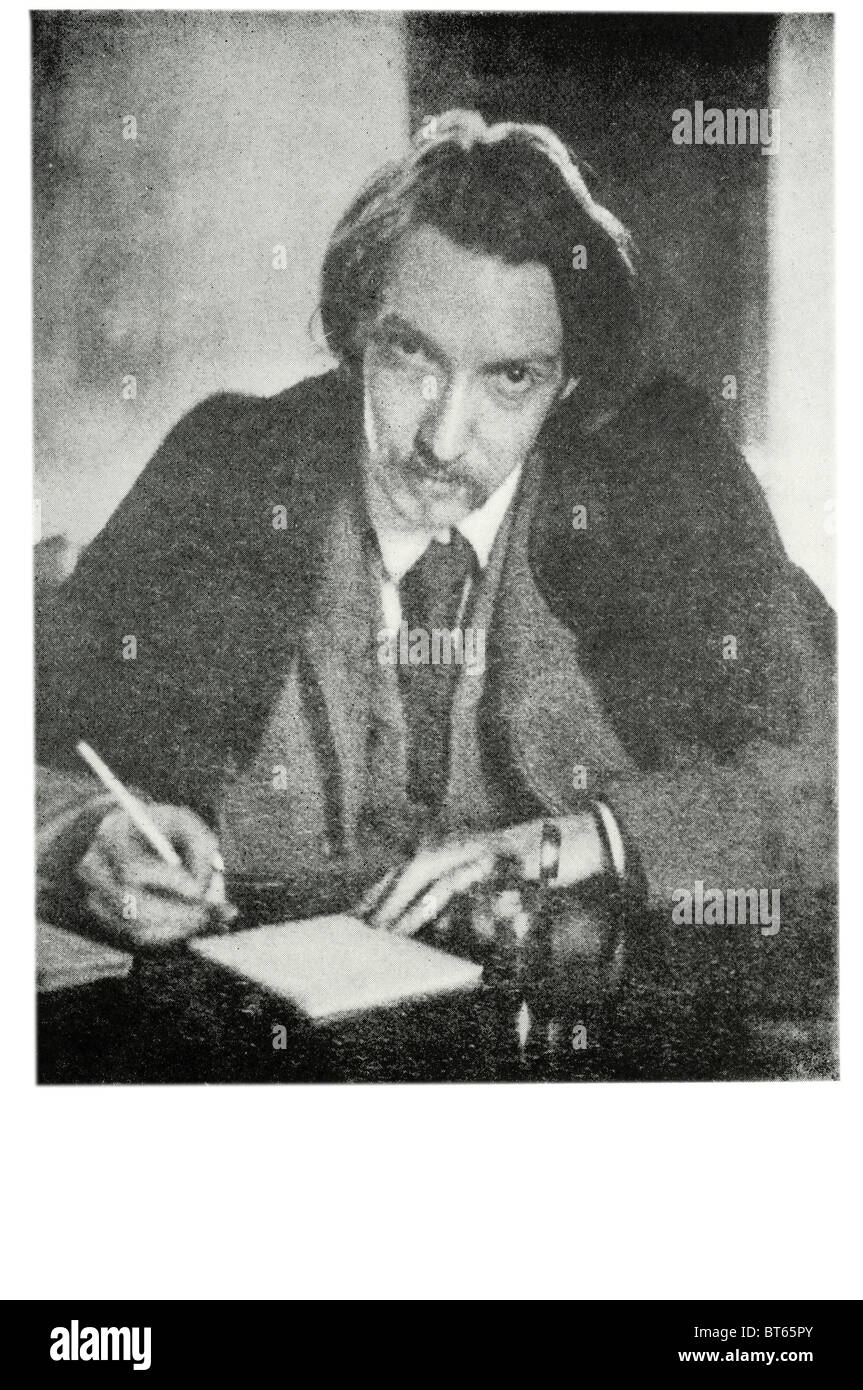 Robert Louis Balfour Stevenson Herr im Alter von 35 13. November 1850 – 3. Dezember 1894 schottischen Schriftsteller Dichter Essayist Reiseschriftsteller Bes Stockfoto