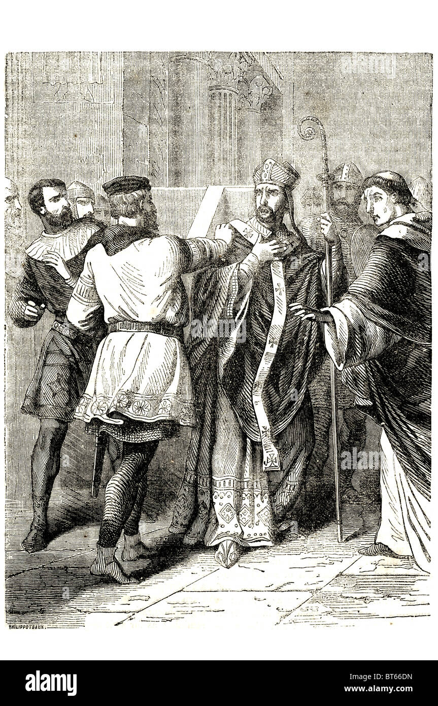 William Eroberer Verhaftungen Ode Bischof Odo von Bayeux, Earl of Kent (frühe 1030s – 1097, Halbbruder zweiter in macht König von Engla Stockfoto