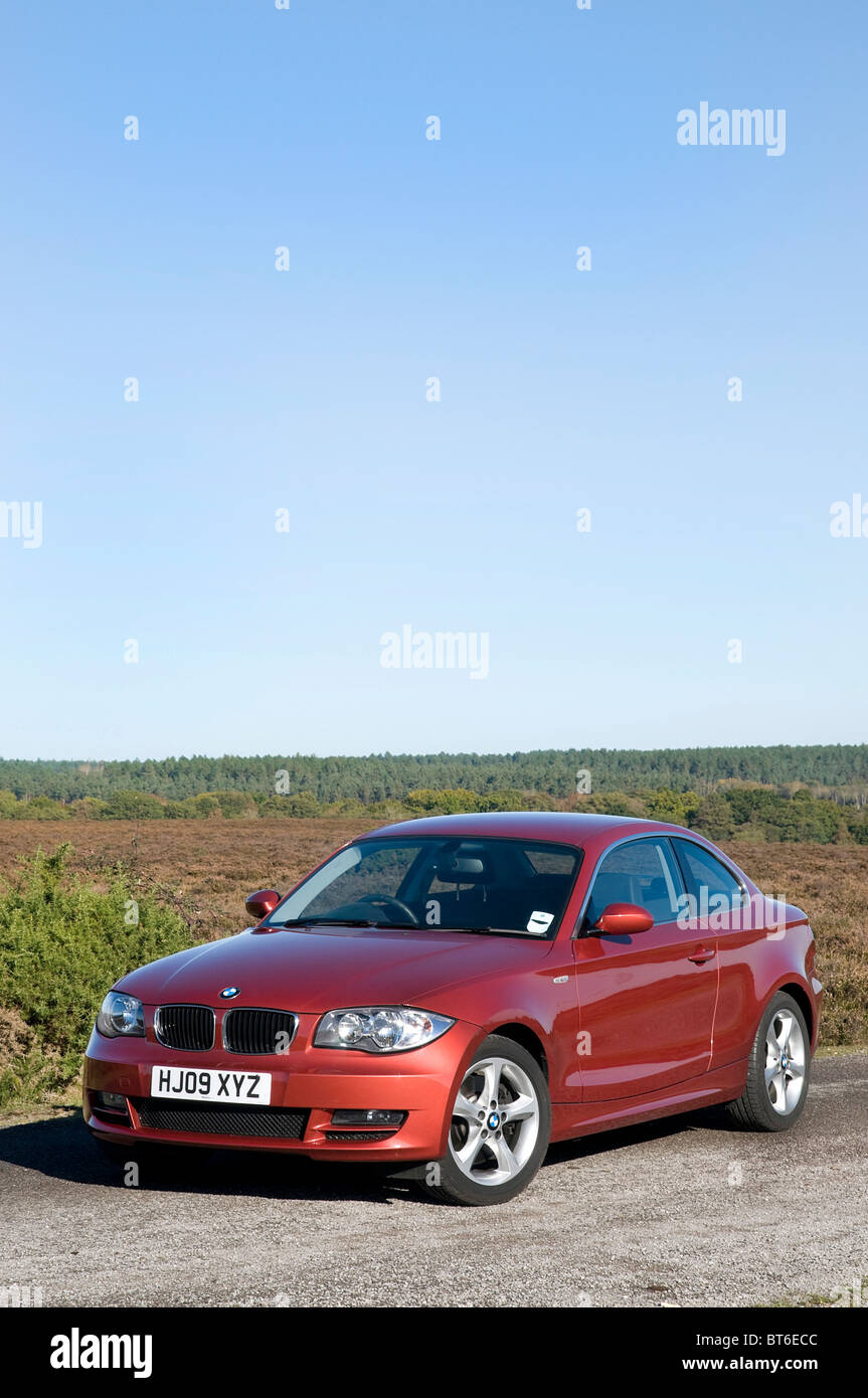 2009 BMW 123d 2 Tür Saloon Stockfoto