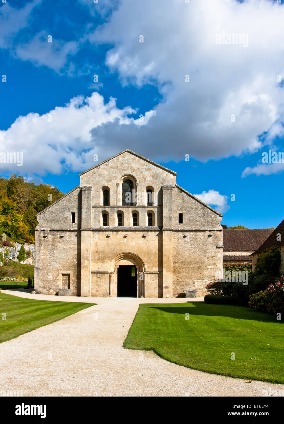 Abtei von Fontenay, Kloster, Zisterzienser-Abtei, UNESCO-Weltkulturerbe, Fontenay, Burgund, Frankreich, Europa Stockfoto
