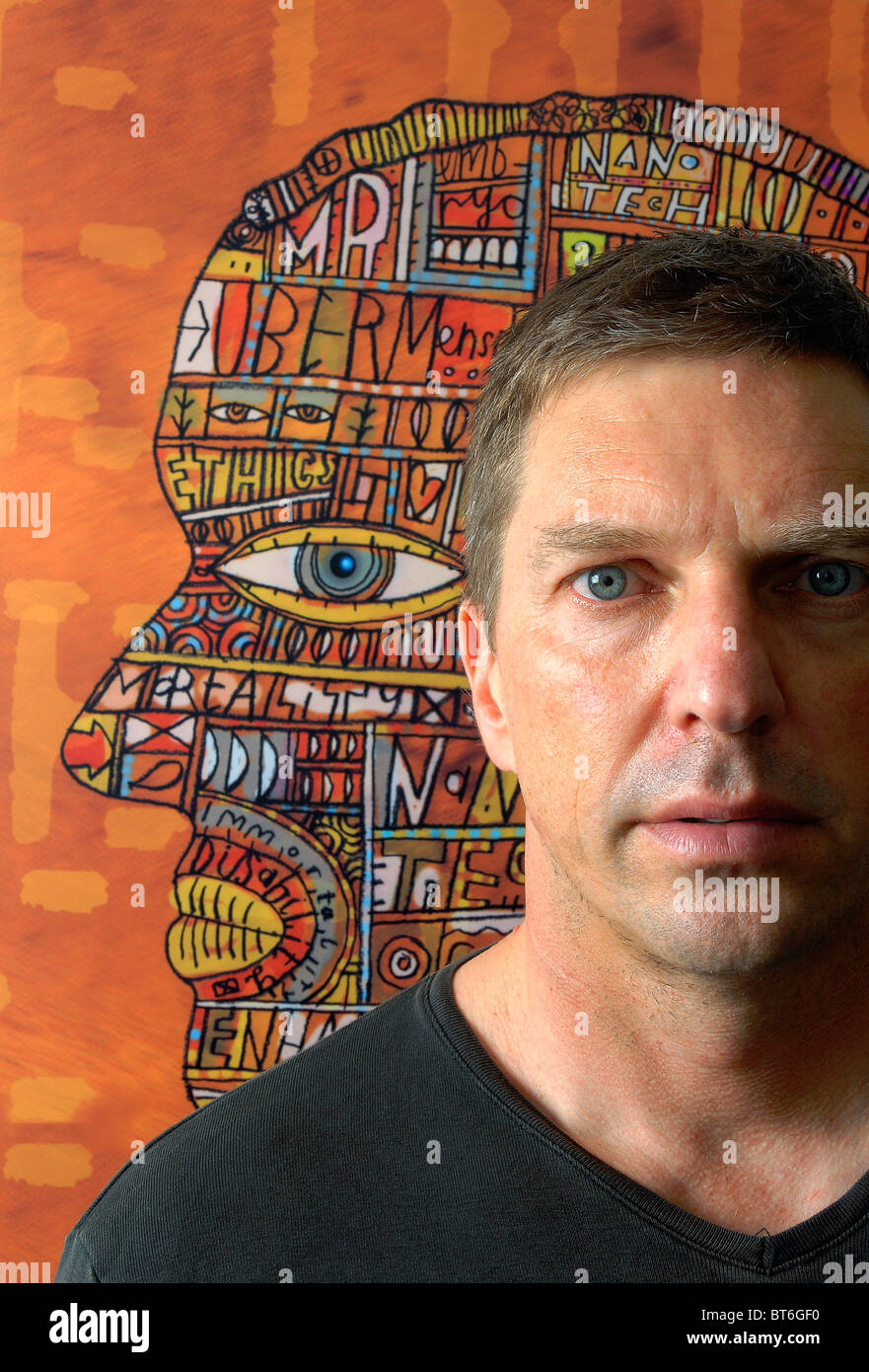 Professor Julian Savulescu, angewandte Stuhl in der praktischen Ethik an der Universität Oxford. Stockfoto