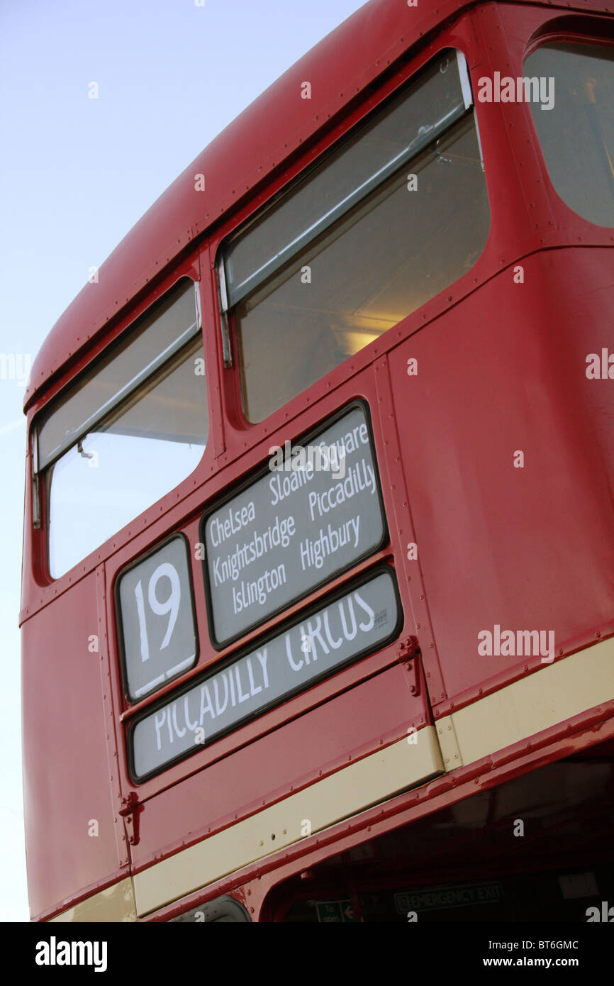 Klassischen Londoner Routemaster bus Stockfoto