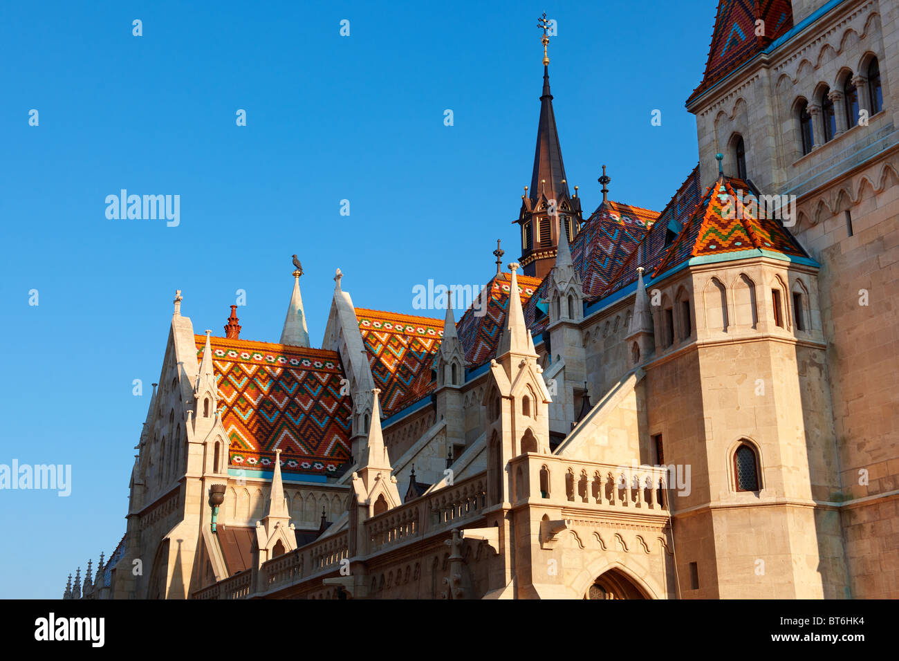 Kirche Notre-Dame oder Matthiaskirche (Mátyás Templom), Burgviertel, Budapest Ungarn Stockfoto