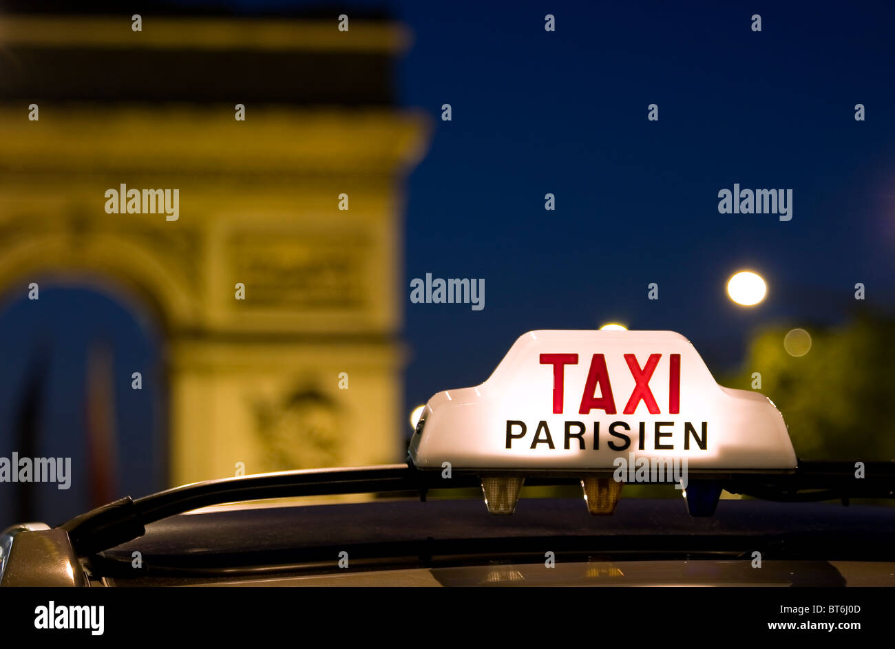 Paris-taxi Stockfoto