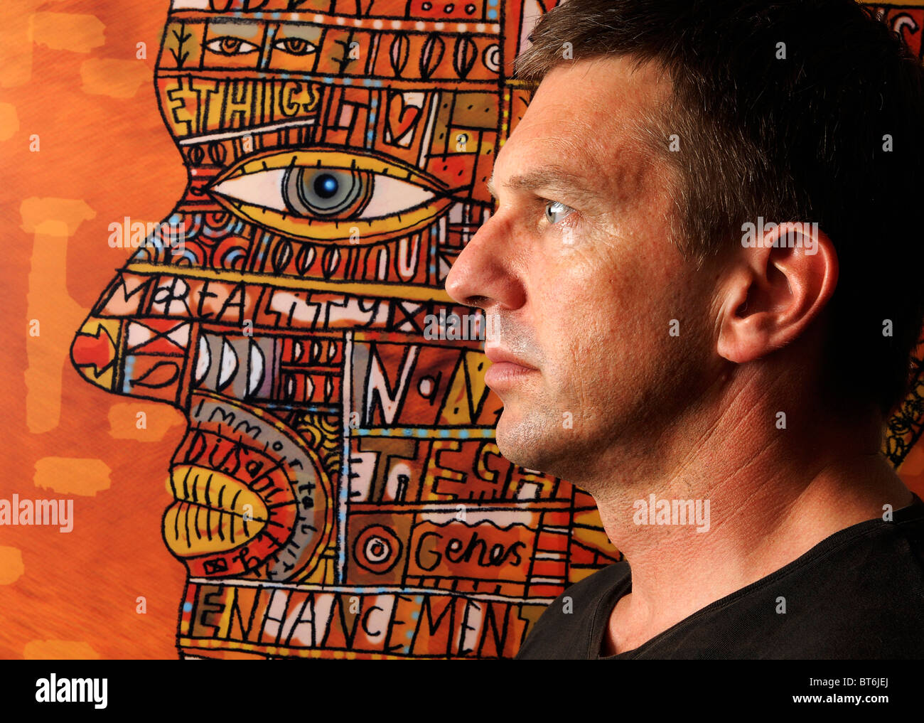 Professor Julian Savulescu, angewandte Stuhl in der praktischen Ethik an der Universität Oxford. Stockfoto