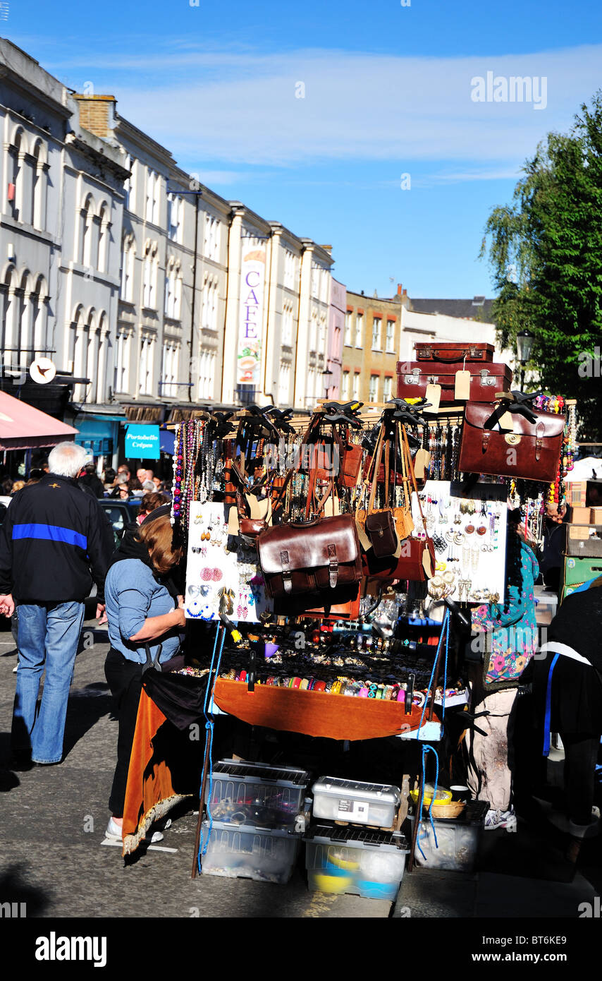 Markt Portobello Road, Notting Hill, London, UK Stockfoto