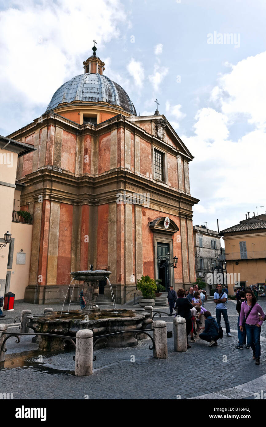 Kirche Collegiata Barockkirchen Pontificia di San Tommaso da Villanova, Bernini-1658, Castel Gandolfo, Roma, Italien Stockfoto
