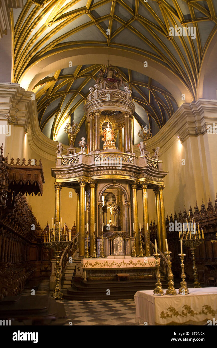 Kathedrale von Lima Peru Stockfoto