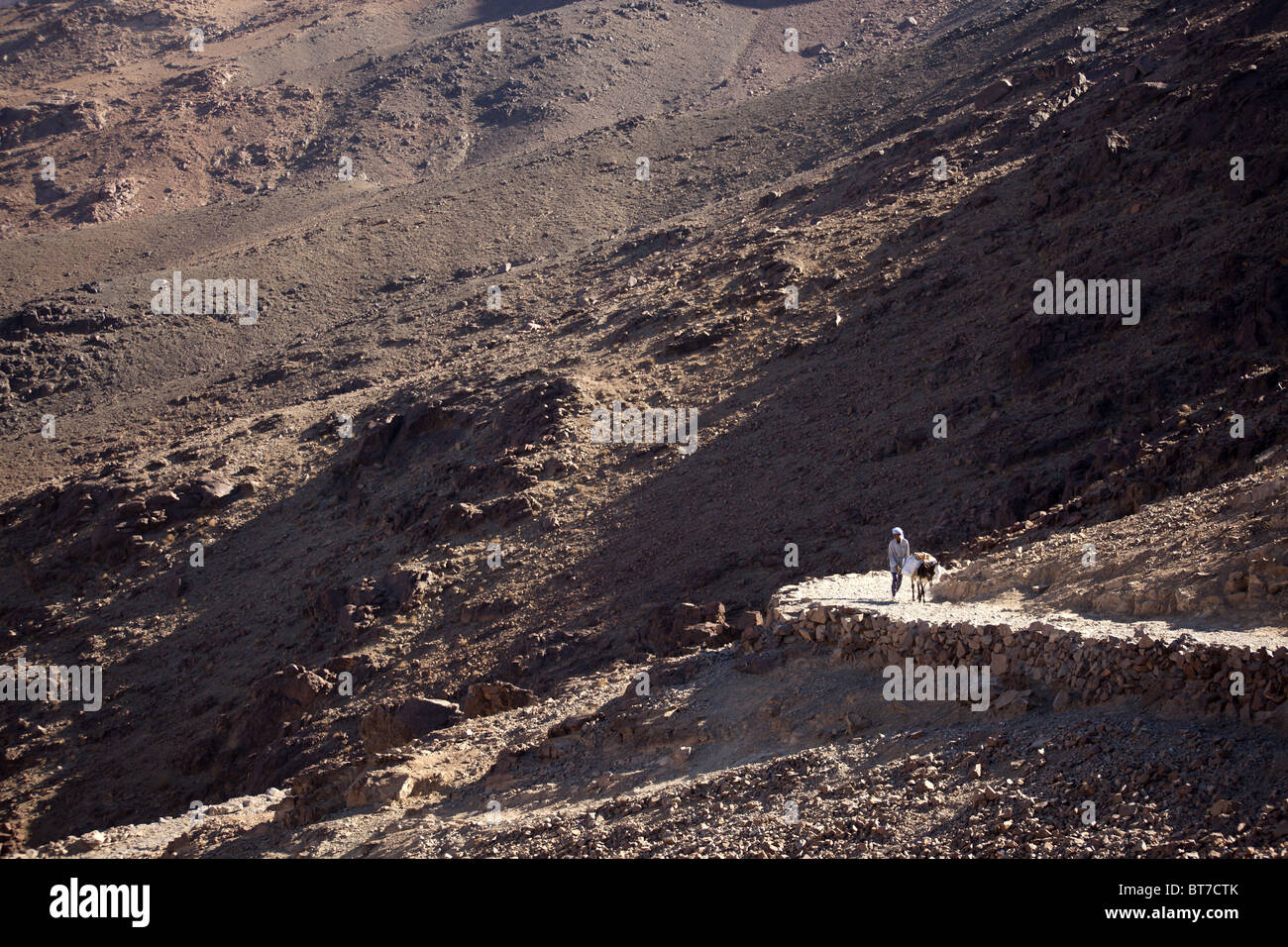 Djebel Musa oder Mount Sinai in der Nähe von St. Catherine oder El Miga Dorf, Sinai, Ägypten, Afrika, Stockfoto