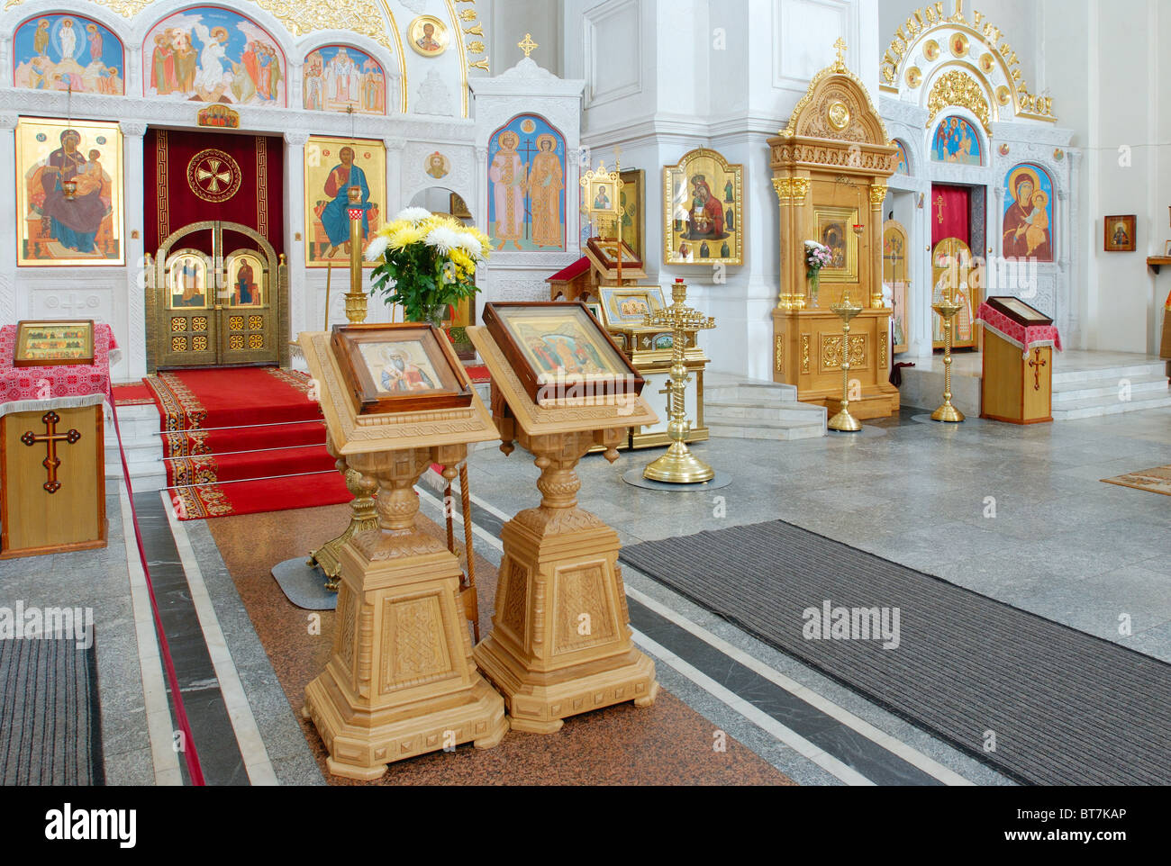 Kathedrale der Heiligkreuz des Erlösers und St.. Evphrosinija Kloster. Stockfoto