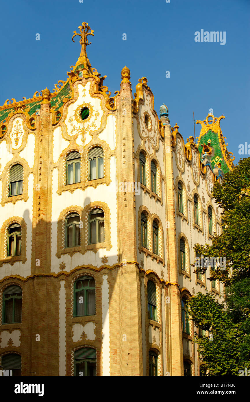 Das Bilanzsteuerrecht Postsparkasse Gebäude (Postatakarékpénztár) von Ödön Lechner. Budapest, Ungarn Stockfoto