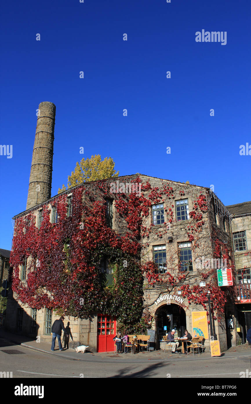 Hebden Bridge Mühle Stockfoto
