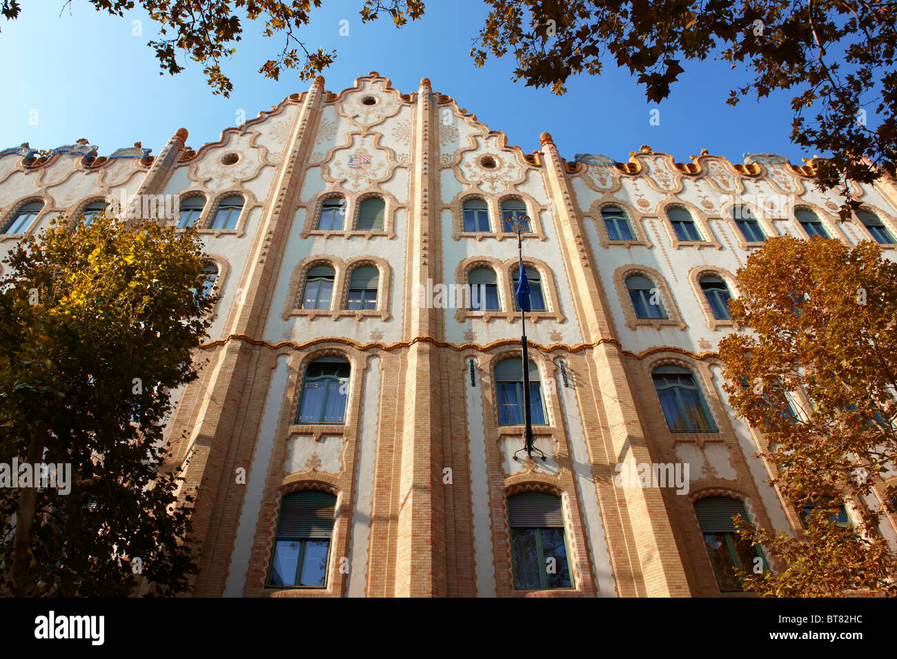 Das Bilanzsteuerrecht Postsparkasse Gebäude (Postatakarékpénztár) von Ödön Lechner. Budapest, Ungarn Stockfoto