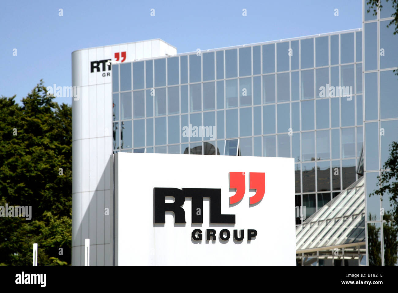 Hauptsitz und Sendezentrums der RTL Group, Radio Television Luxemburg in  Luxemburg, Europa Stockfotografie - Alamy