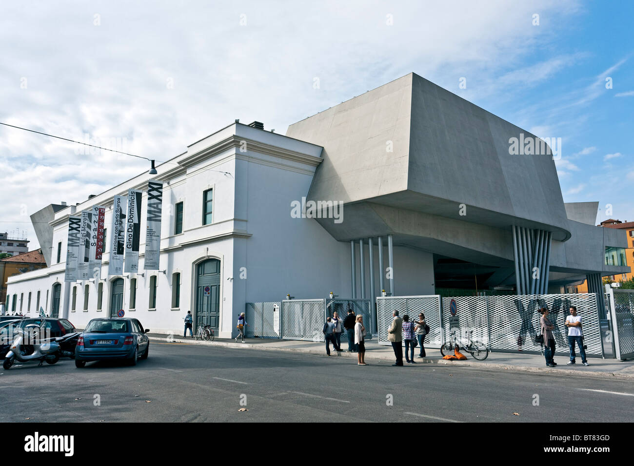 MAXXi Museum der XXI Jahrhundert Kunst, entworfen von Zaha Hadid Architects, Roma, Lazio, Italien Stockfoto