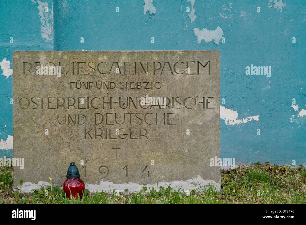WW I Soldaten Grab - deutsche und Schweizer-Ungarisch Stockfoto
