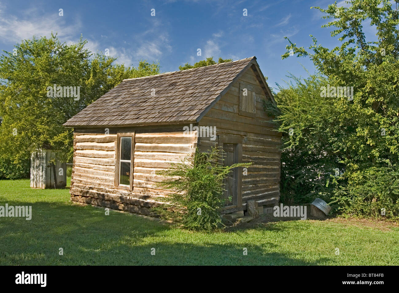 Jim Thorpe Elternhaus in Yale, Oklahoma. Stockfoto