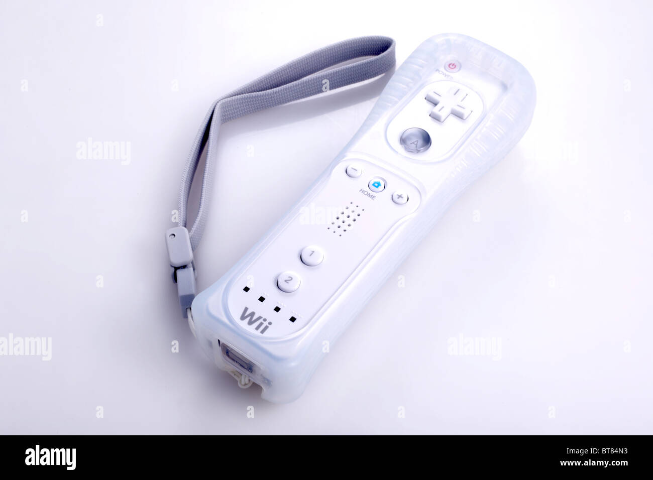 Nintendo Wii-Konsole Bluetooth-Controller. Stockfoto