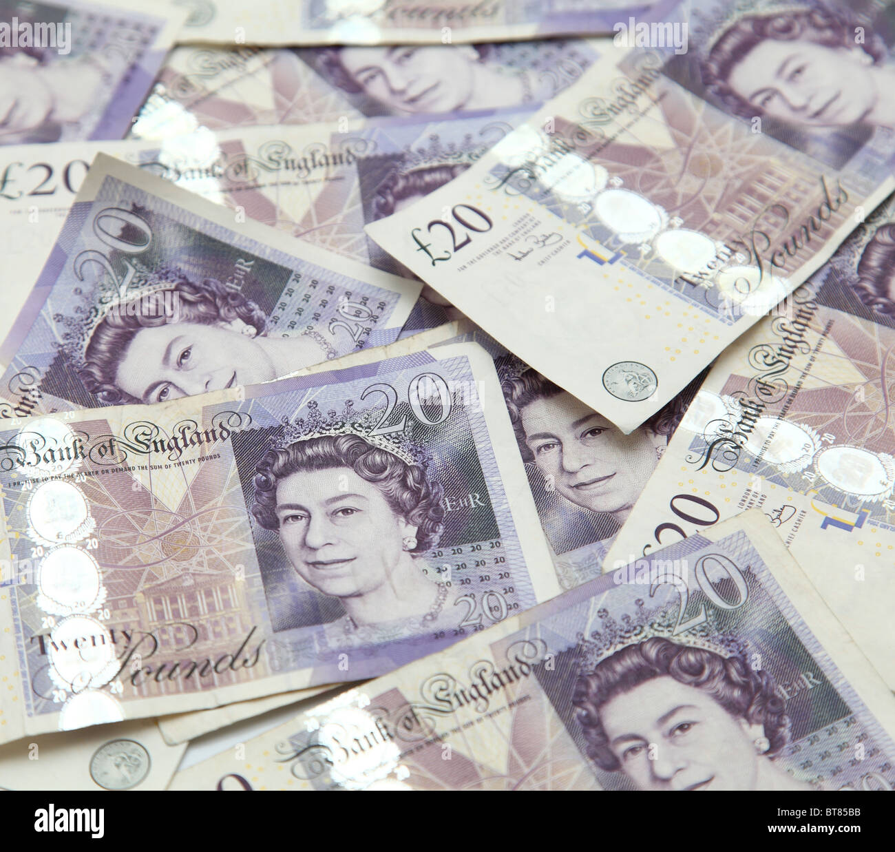 20 Gbp Sterling Bank Von England Banknoten Stockfotografie Alamy
