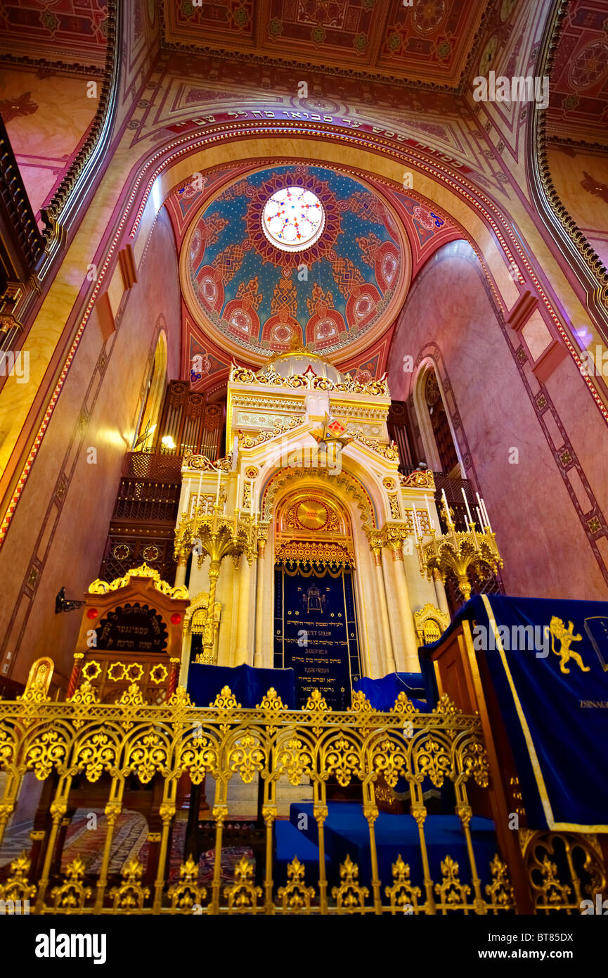 Dohany Straße Synagoge Budapest Interieur Stockfoto