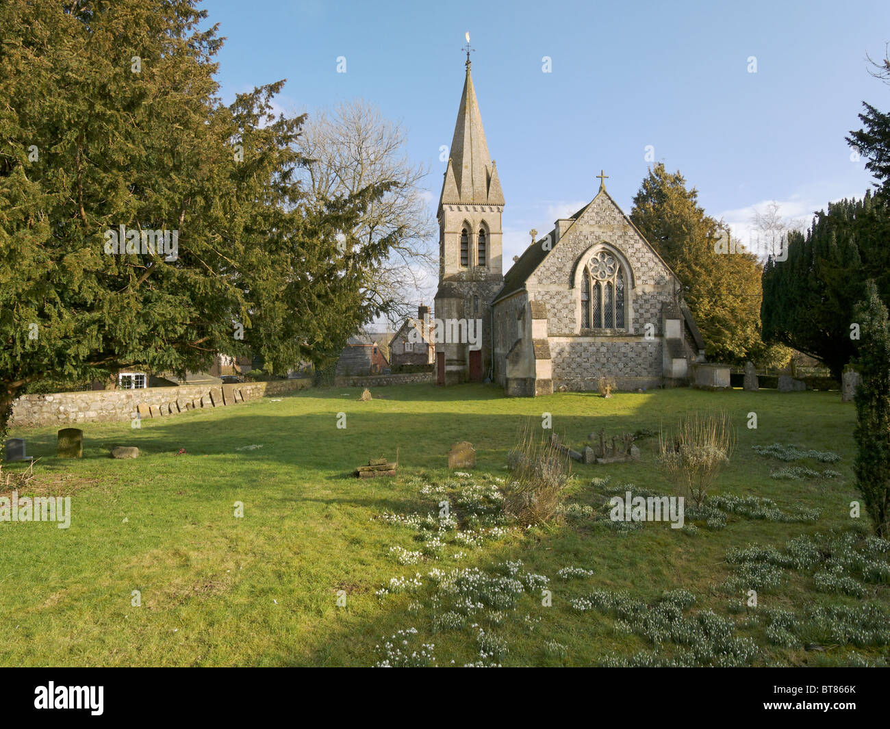 East Kennet, Kirche, Christuskirche, Wiltshire Stockfoto