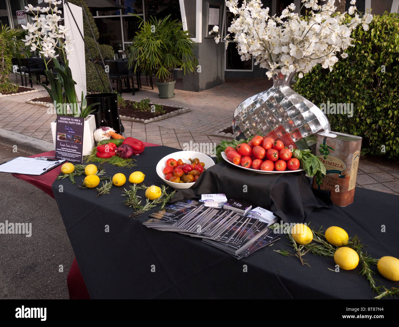 Food Festival am Las Olas in Fort Lauderdale Florida USA Stockfoto