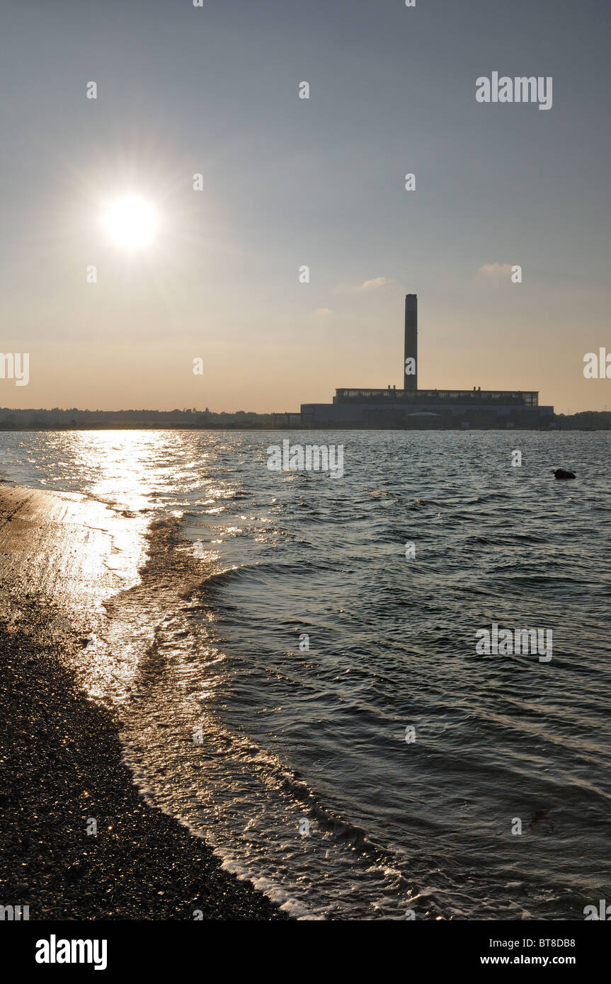 Fawley Kraftwerks, Southampton Stockfoto