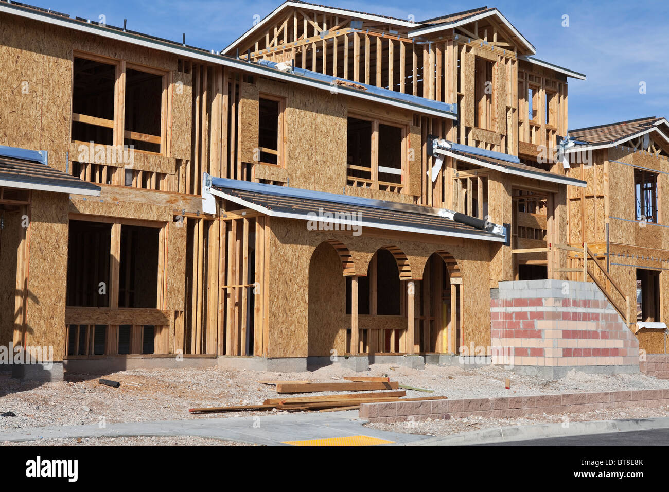 Solide gebaut, modernen Hausbau im Westen der Vereinigten Staaten. Stockfoto
