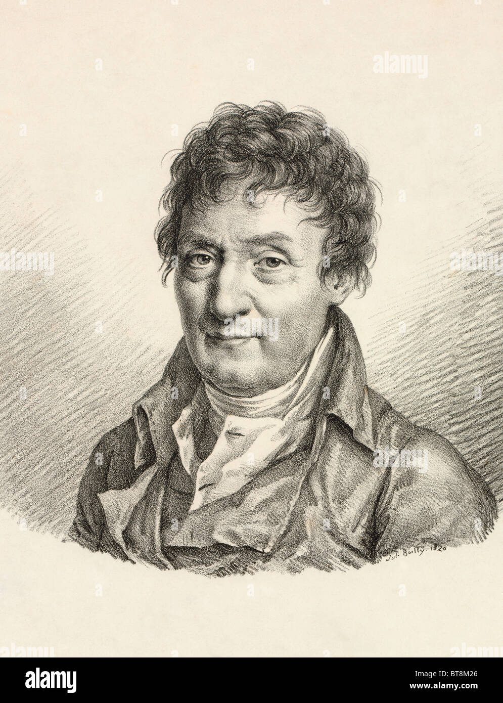 Jacques Alexandre César Charles, 1746-1823. Französischer Erfinder, Wissenschaftler, Mathematiker und Ballonfahrer. Stockfoto