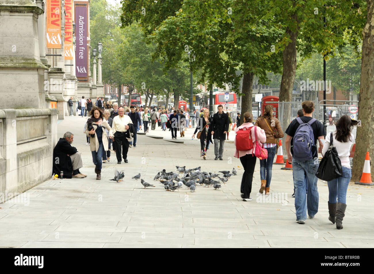 Tramp an Cromwell Gardens, London, UK. Stockfoto