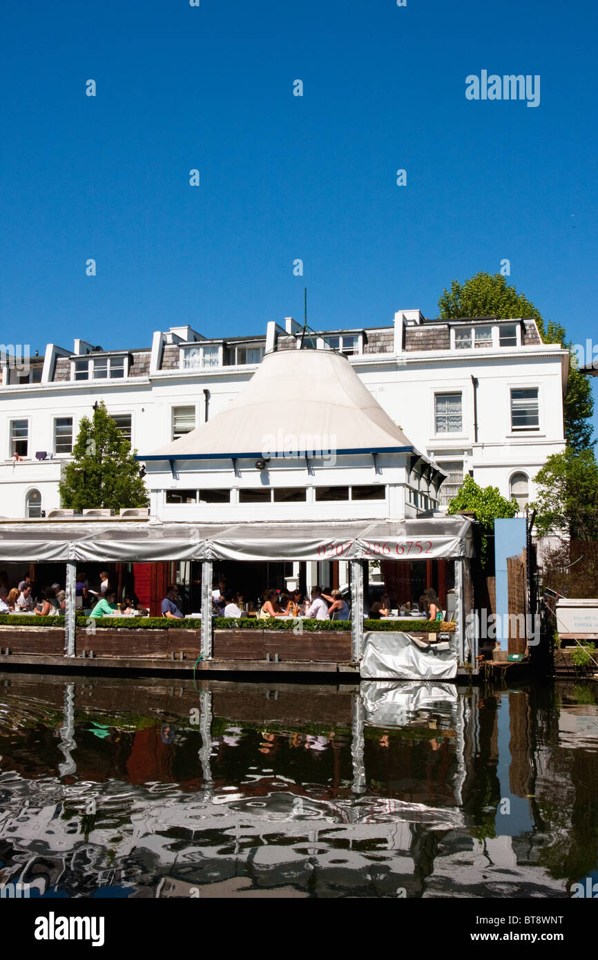 Sommerhaus Restaurant in Klein-Venedig, London im Mai 2010 Stockfoto