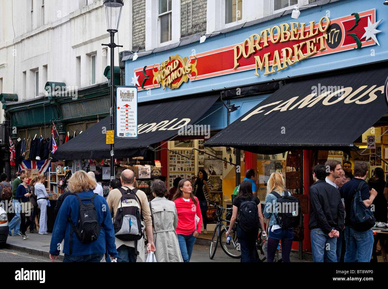 Portobello Road, London, England, UK, Europa Stockfoto