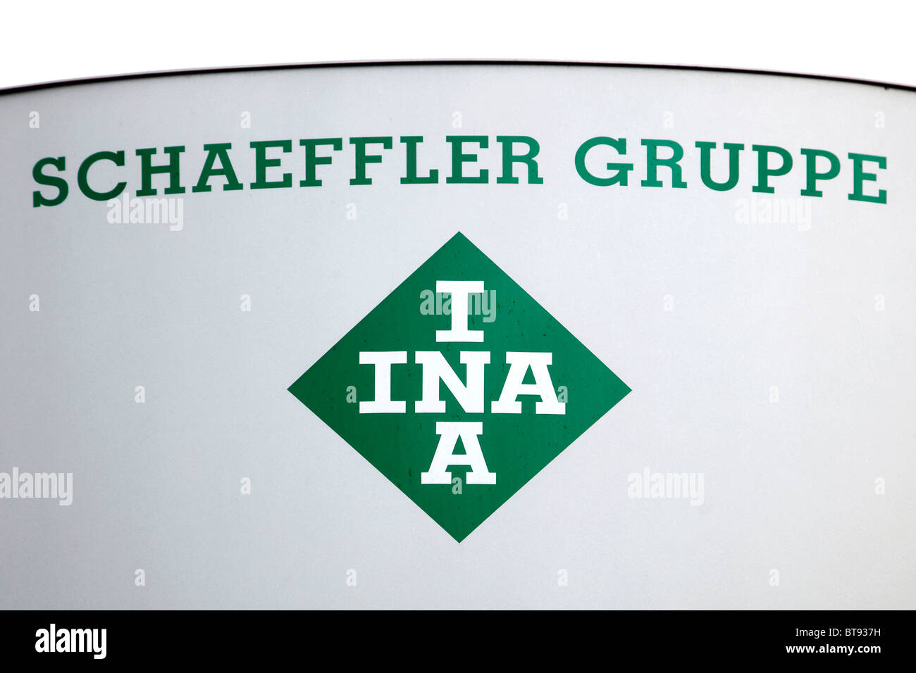 Logo der INA Schaeffler KG, Schaeffler Gruppe, Herzogenaurach, Bayern, Deutschland, Europa Stockfoto