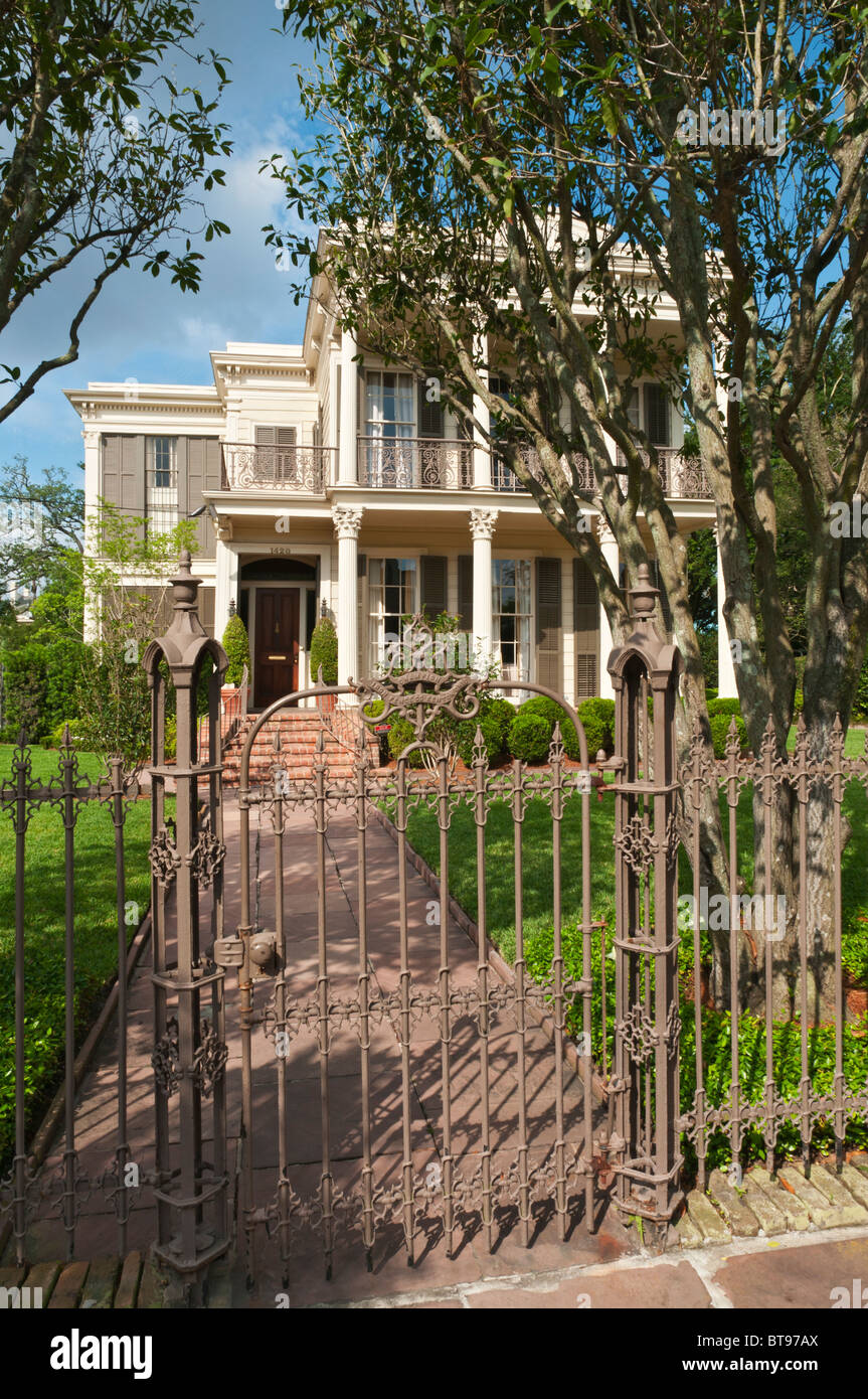 Louisiana, New Orleans, Garden District, Privathaus Stockfoto