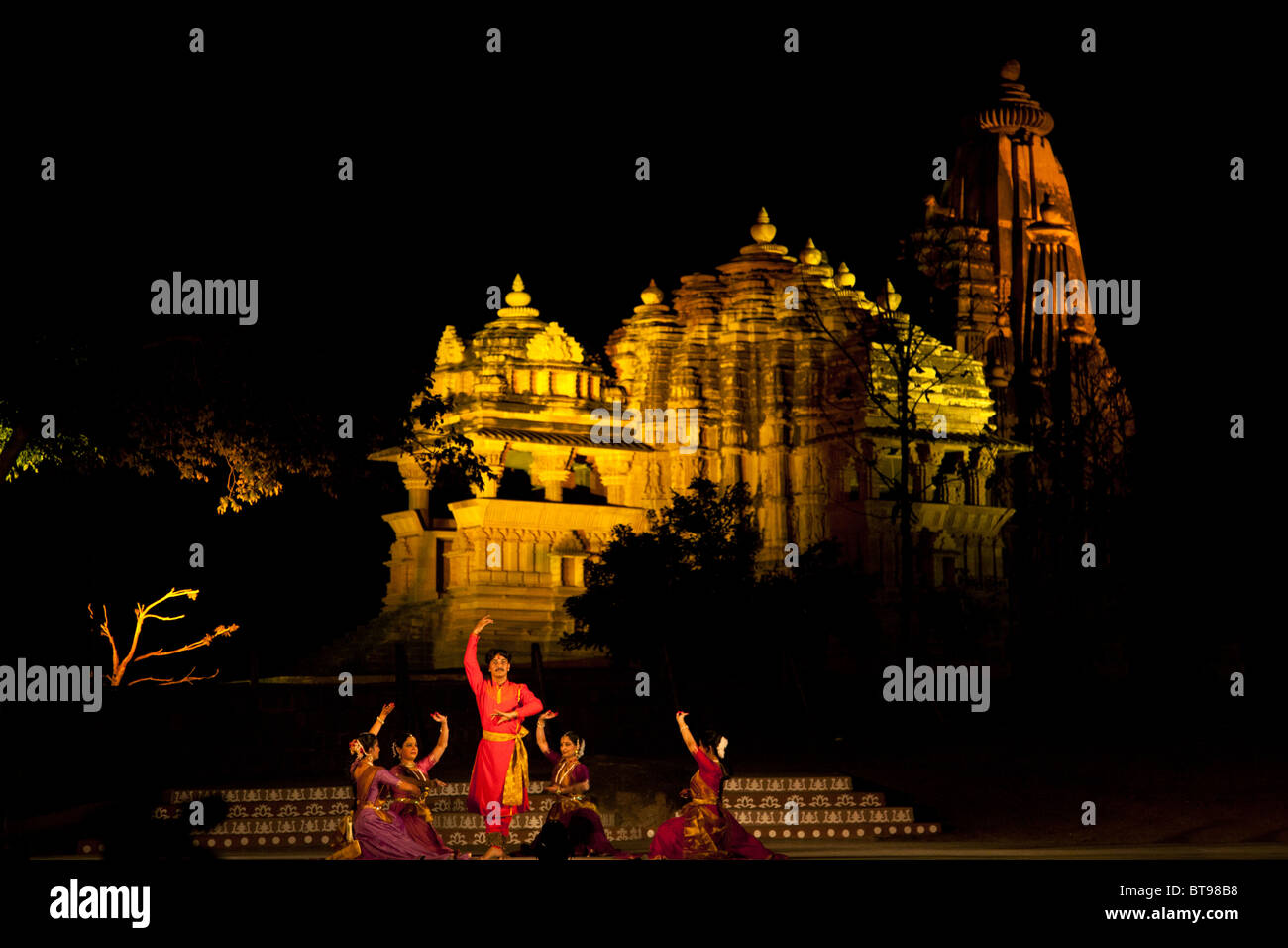 Khajuraho Festival der Tänze. Indien Stockfoto