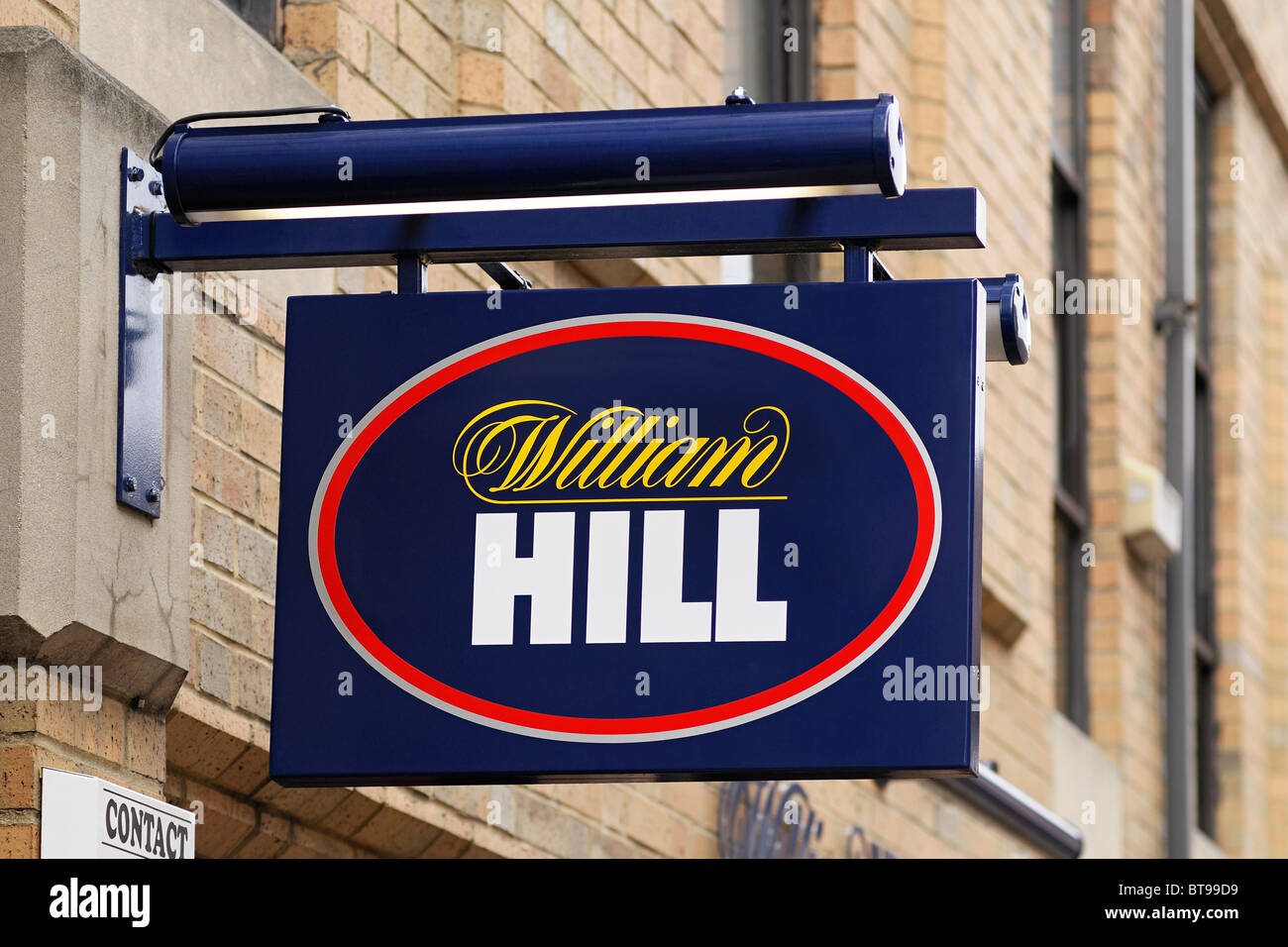William Hill Wetten Ladenschild, Oxford, UK. Stockfoto