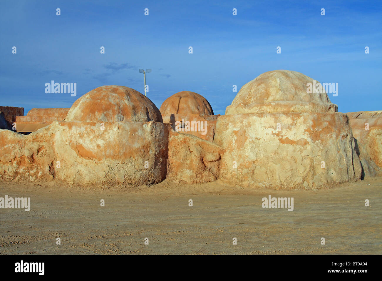 Der Satz als den Planeten Tatooine in der Star Wars-Filmen verwendet. Sahara-Wüste, westlichen Tunesien Stockfoto