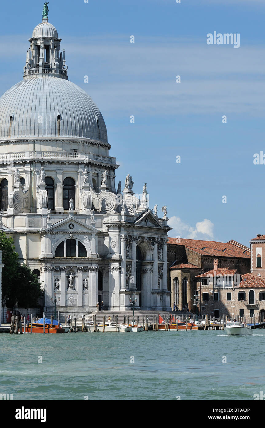 Venedig. Italien. Santa Maria della Salute. Stockfoto