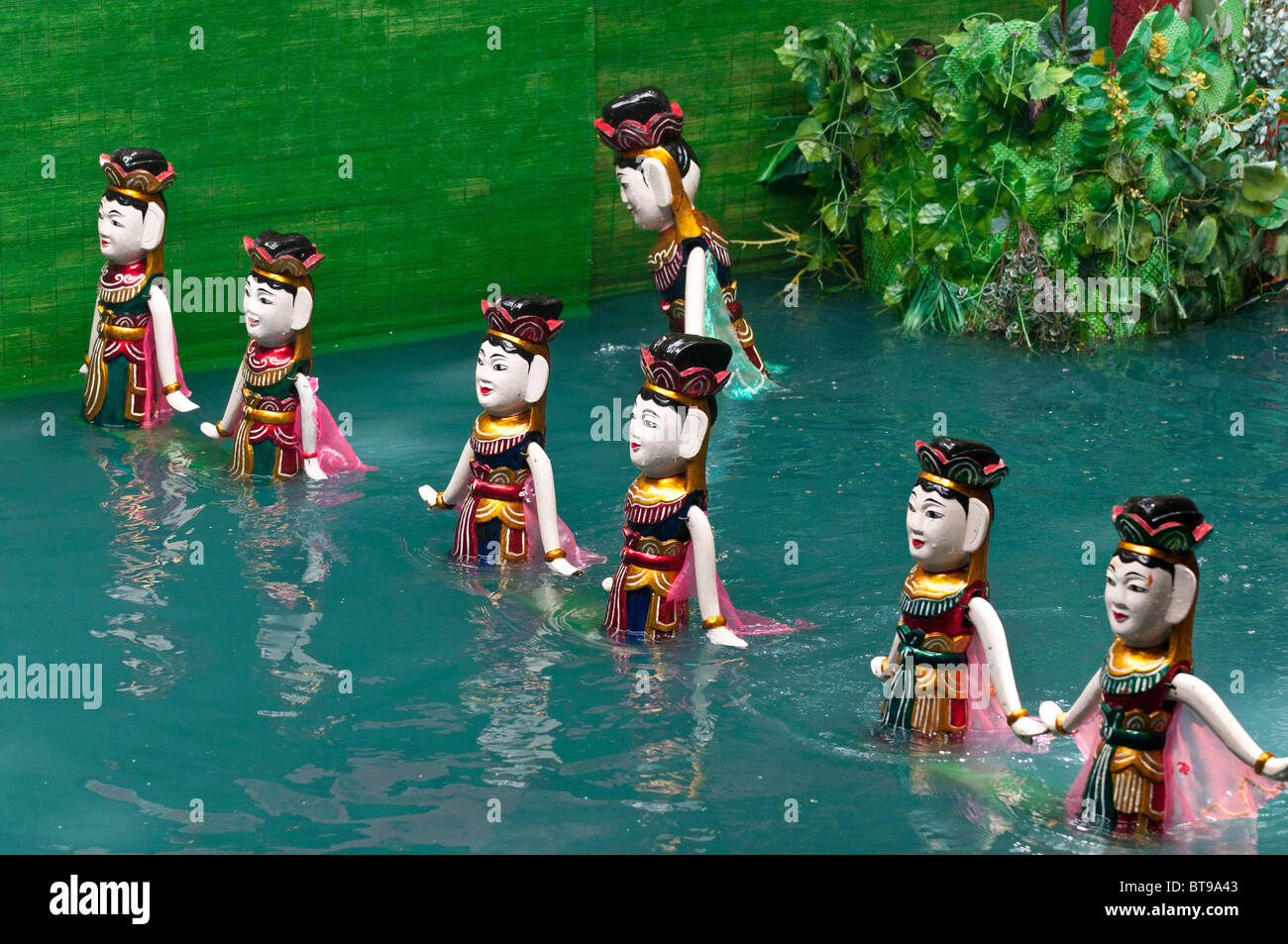 Wasser-Puppenspiel in Saigon, Vietnam Stockfoto