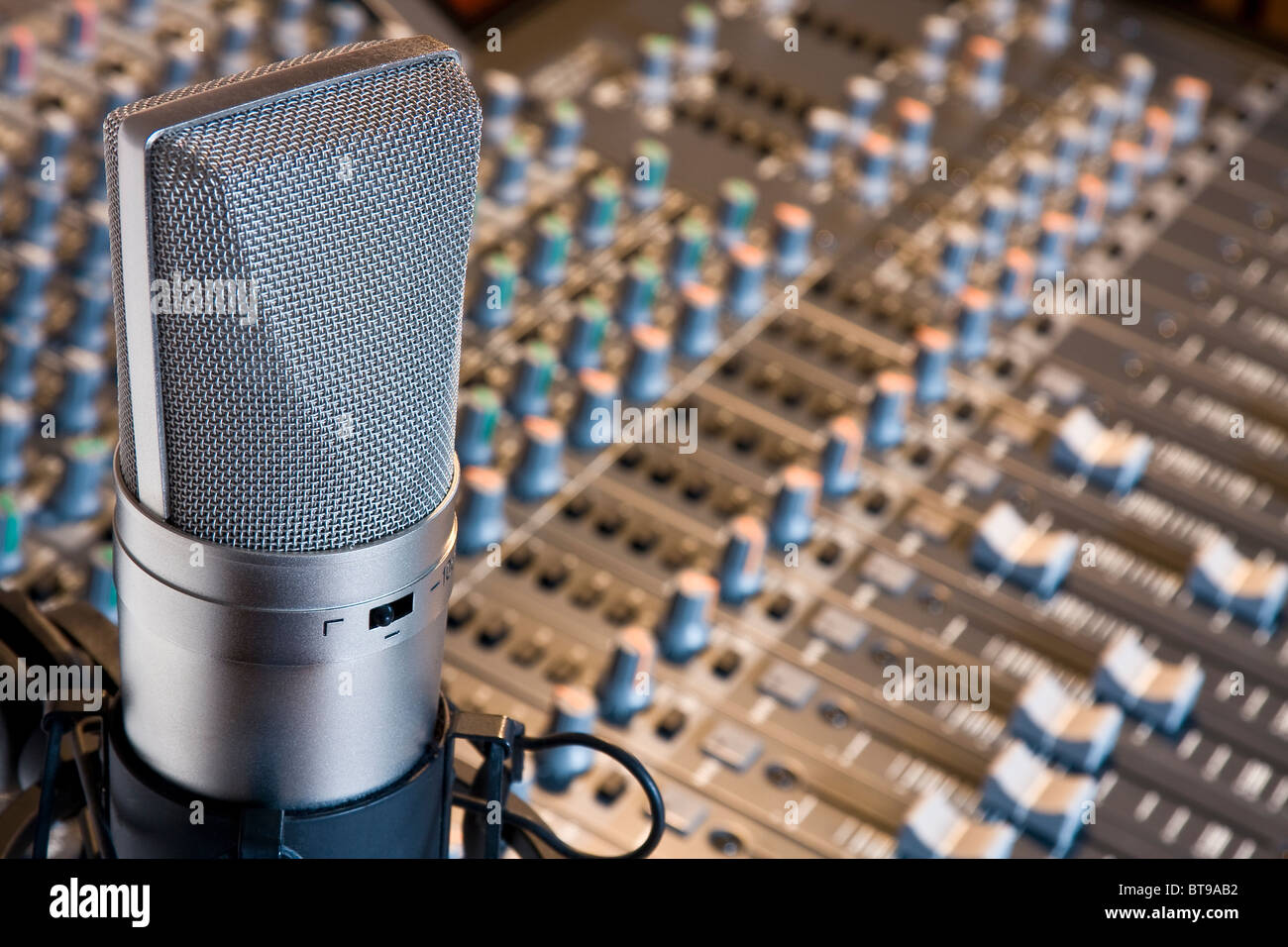 Studio-Mikrofon Stockfoto