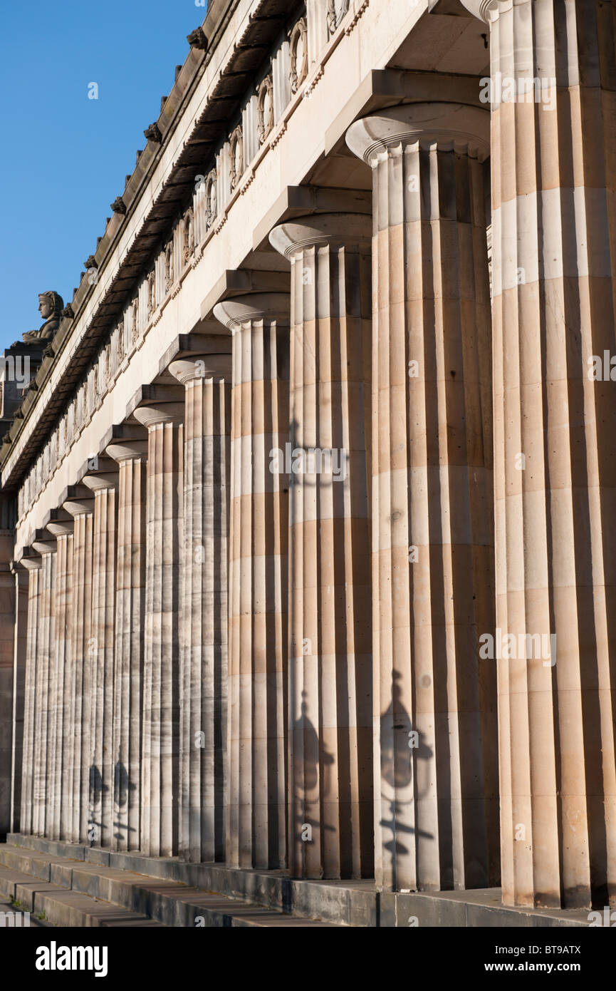 Spalten der Edinburgh Art gallery Stockfoto