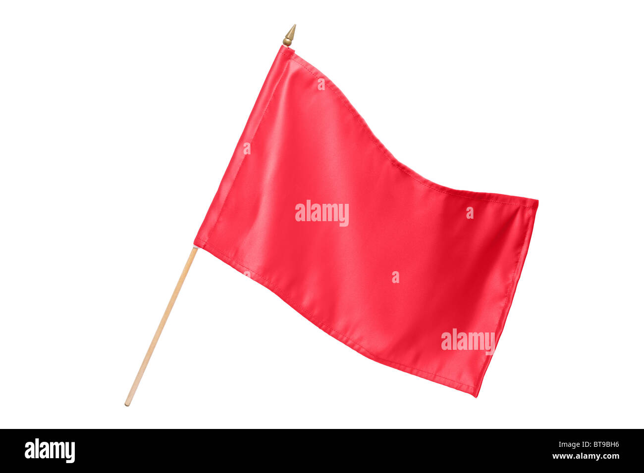 Seide rot-Flagge Stockfoto