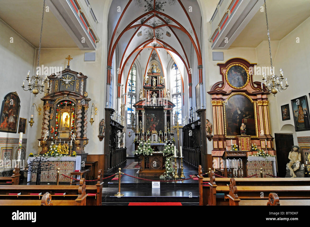 Sankt Mariae Himmelfahrt, St. Maria Himmelfahrt, Wallfahrtskirche Marienbaum, Xanten, Niederrhein, Nordrhein-Westfalen Stockfoto