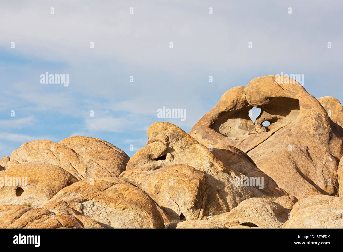 Herz-Arch, natürlichen Felsbogen, Alabama Hills, Sierra Nevada, Kalifornien, USA Stockfoto