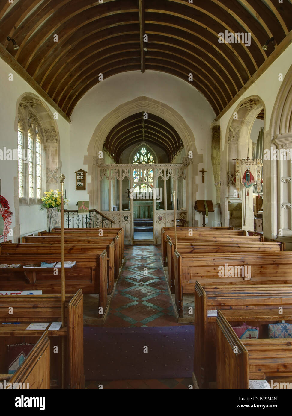 Yatton Keynell St. Margarete von Antiochia Kirche Stockfoto