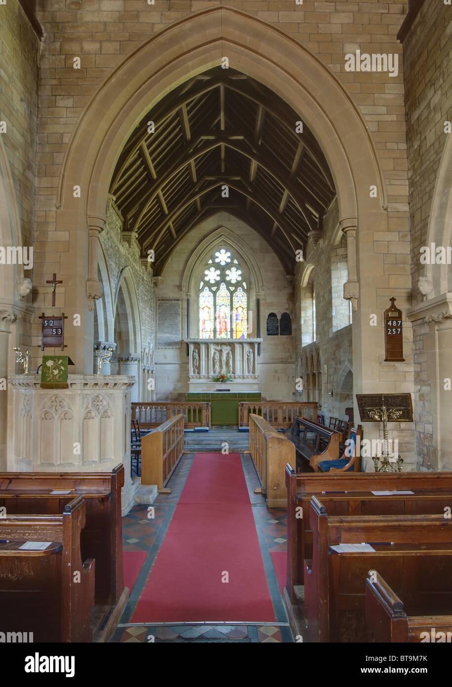 Colerne Wiltshire St John the Baptist church Stockfoto