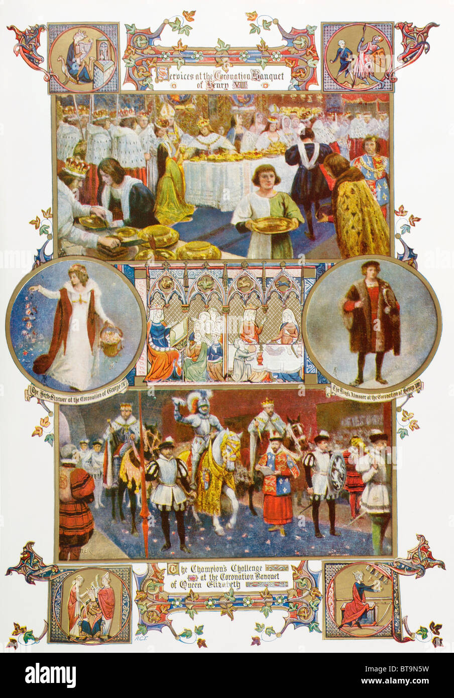 Krönung Prunk vergangener Zeiten Stockfoto